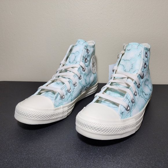 Converse CTAS HI All Star High Top Light Dew Blue Women Canvas Sneakers Size 7.5 - Picture 2 of 11